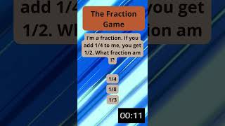 The Fraction Game Math Riddles  Let’s play with fractions  MatematicaBasica [upl. by Kifar]