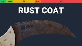 Talon Knife Rust Coat  Skin Float And Wear Preview [upl. by Alysoun]