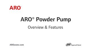 ARO Powder Transfer Pump Features Benefits amp How It Works [upl. by Inotna]