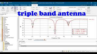 24GHz and 38GHz Split Ring Resonator Structure on Microstrip Patch Antenna Design CST software [upl. by Ihn180]