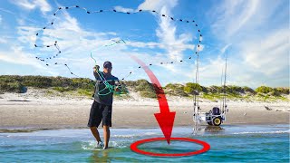 Surf Fishing is insane when you do this  the fish are running the beach [upl. by Cogn]