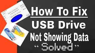 Pen Drive is Not Showing Files How to Solve   solved [upl. by Xylia]