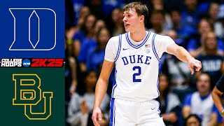 Duke vs Baylor  College Hoops 2K25 Simulation [upl. by Eltsryk834]