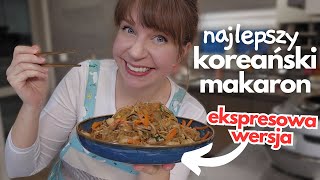 EKSPRESOWY SPOSÓB na najlepszy koreański makaron  SMAŻONY MAKARON JAPCHAE  najlepsze stirfry [upl. by Dimphia]