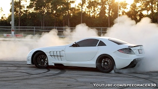 Worlds fastest RENNtech SLR McLaren destroying its tires [upl. by Londoner]