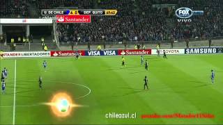 U de Chile 60 Deportivo Quito HD Copa Libertadores 2012 ADN Radio Relatos Trovador del Gol [upl. by Nonna]