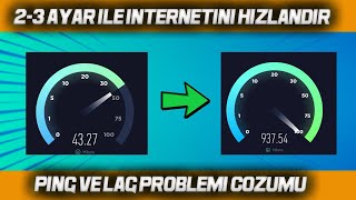 PROGRAMSIZ İNTERNET HIZLANDIRMA 2023  PİNG DÜŞÜRME 2023 [upl. by Iahc]