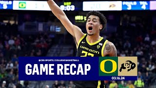 Oregon STEALS NCAA Tournament Bid with WIN over Colorado  Tournament Recap  CBS Sports [upl. by Niltac679]