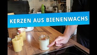 DIYKerzen aus Bienenwachs gießen für die Adventszeit [upl. by Reffotsirhc]