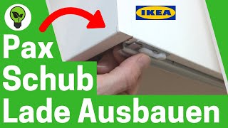 IKEA Pax Schublade Ausbauen ✅ TOP ANLEITUNG Wie Komplement Schubladen für Pax Schrank Aushängen [upl. by Arbed]