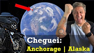 Viagem de Moto Cheguei em E22 Anchorage Alaska [upl. by Torrie256]