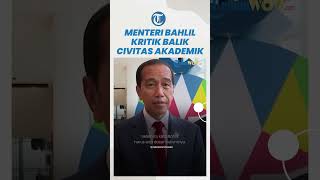 Bahlil Kritik Balik Civitas Akademik yang Kritik Jokowi Katanya Independen Kok Angkat Jari [upl. by Greenwald893]