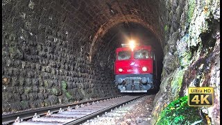 Old and rusty rail tunnels in Serbia  Trains in tunnels 4K [upl. by Morgun]