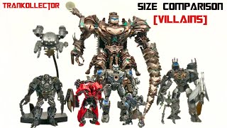 Transformers 4 AOE  Studio Series Size Comparison Full Villain Cast [upl. by Allenod]