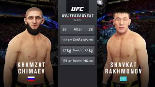 Khamzat Chimaev VS Shavkat Rakhmonov UFC Fight Night [upl. by Bethel551]