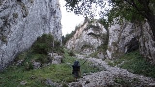 Traseu in Piatra Craiului Zarnesti  Valea Crapaturii  Saua Crapaturii  Cabana Curmatura [upl. by Atnauqal]