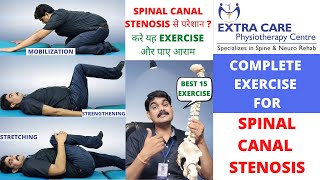 SPINAL CANAL STENOSIS EXERCISE amp STRETCHES  Avoid Surgery by BEST PHYSIOTHERAPY TREATMENT [upl. by Kiefer89]