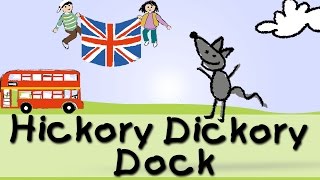 Hickory Dickory Dock  englische Kindergarten Lieder  Kinderlieder [upl. by Maurey54]