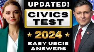 2024 Random 100 Civics Test for US Citizenship New Speaker Ciudadania Americana Ciudadania [upl. by Burn]