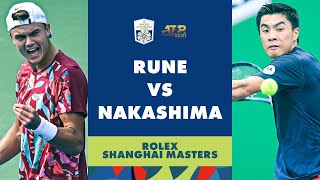 Holger Rune vs Brandon Nakashima Highlights  Rolex Shanghai Masters 2023 [upl. by Mckale]