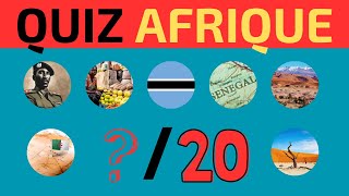 Quiz surprise sur les pays dAfrique  20 questions [upl. by Olmsted]