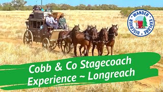 🐴 Cobb amp Co Stagecoach Experience  Longreach Queensland [upl. by Copp]