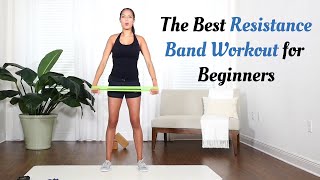 Resistance Band Workout for Beginners A 10 Minute Workout with Marin [upl. by Gnod524]