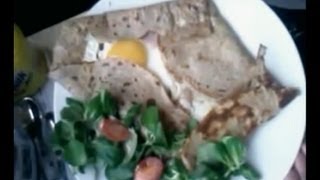 Crêpe salée bretonne sarrazin  Recette galette sarrasin [upl. by Semadar818]