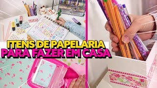 DIY DE PAPELARIA  IDEIAS PARA ORGANIZAÇÃO [upl. by Manvil]