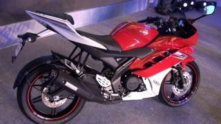 Yamaha R15 Version 20 RedWhite Color at the Launch [upl. by Yriek588]