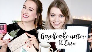 20 GESCHENKIDEEN UNTER 10€ I Christmas Gift Guide [upl. by Tacye]