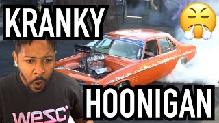 SMOKED OUT  KRANKY INVADES THE YARD  1400HP BURNOUT MACHINE  REACTION [upl. by Dniren776]