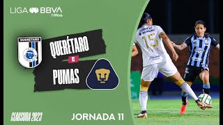 Resumen Querétaro vs Pumas  J11  Liga BBVA MX Femenil [upl. by Longo93]