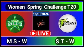 Sydney Thunder Women vs Melbourne Stars Women Match 9 T20 Spring Challenge [upl. by Ayota]