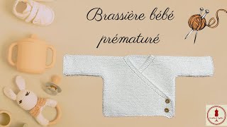 TUTO TRICOT BRASSIÈRE bébé prématuré [upl. by Ennovad]