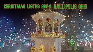 CHRISTMAS LIGTHS 2024 IN GALLIPOLIS OHIO [upl. by Eetsirk]