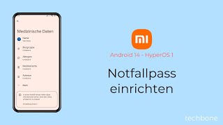 Notfallpass einrichten  Xiaomi Android 14  HyperOS 1 [upl. by Rehpotirhc]