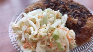 How To Make Coleslaw ASMR No Music [upl. by Aioj422]