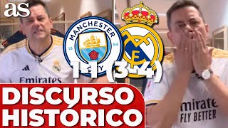 RONCERO eufórico DISCURSO ÉPICO de Rudiger Modric Lunin  MANCHESTER CITY  REAL MADRID [upl. by Zindman]