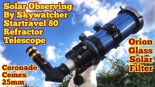 Converting Skywatcher Startravel 80mm Refractor Into A Solar Telescope Orion Glass Solar Filter [upl. by Onurb903]