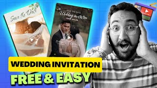 Wedding Invitation Video Template Free Download [upl. by Aerdnaxela967]