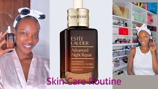 MY SKIN CARE ROUTINEUNSPONSOREDEstee Lauder [upl. by Ahseena]