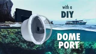 DIY Dome Port for halfoverhalfunder pictures for any camera model [upl. by Naus509]