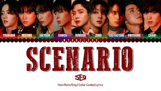 SF9  Scenario ​Lyrics Color CodedHanRomEng [upl. by Adelia]