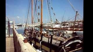 HMS Nelsons Schooner Pickle 1799Gibraltar [upl. by Ehr192]