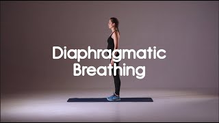 Diaphragmatic Breathing Standing  How to Demo [upl. by Eahc274]