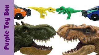 데본느 니쿠스 VS 티톤 티라노 공룡메카드 배틀 메가티라노 메가트리케라 Dinosaur Toys [upl. by Christenson752]