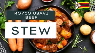 Delicious Royco Usavi Beef Stew Perfect For Winter Days And Memories of Zimbabwe Mouth watering [upl. by Anitan245]