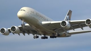 WOW London Heathrow 60 HEAVY Arrivals Incl 9 A380s [upl. by Etterual]