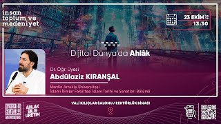 Dijital Dünyada Ahlak  İnsan Toplum ve Medeniyet Dersi  23102024  1330 [upl. by Krein375]